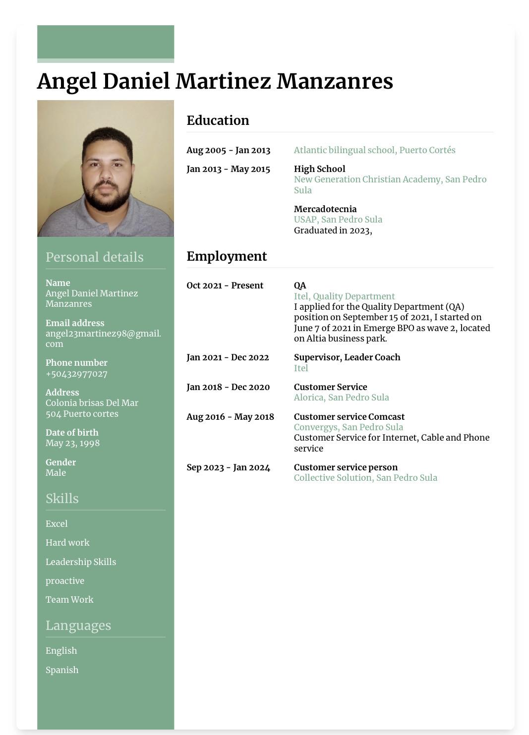 Angel Daniel Martinez Manzanres